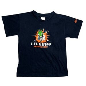 liferay enterprise ready kids black tshirt crewneck